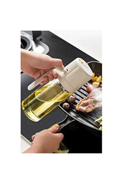 Runaway Çift Fonksiyonlu Cam Sprey Yağdanlık - 550 ml Sıvı Yağ ve Sirke Püskü...