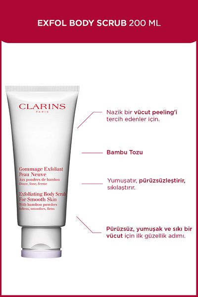 Clarins Exfoliating Body Scrub For Smooth Skin 200 ml Body Peeling
