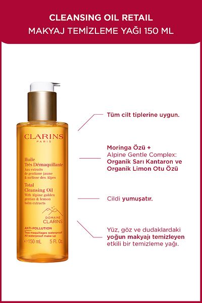 Clarins 150 ml Cleansing Make-up Cleansing Oil - Retail