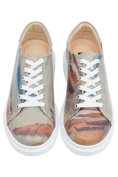 Dogo Pantofi de damă din piele vegană gri - Design Fishermans House