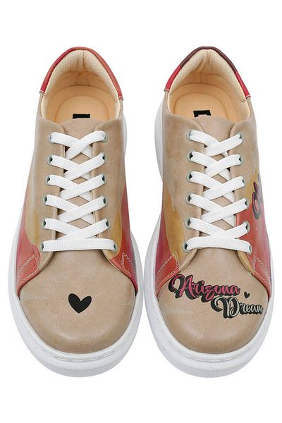Dogo Pantofi de damă din piele vegană bej - Arizona Dream Design