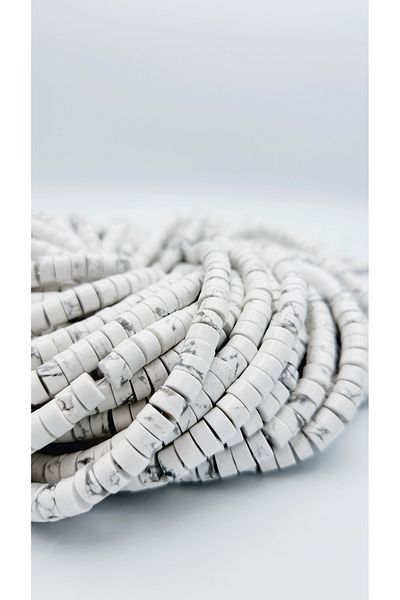 Yüksel Boncuk Σειρά από φυσική πέτρα Rondela Havlit Stone 4x2 mm