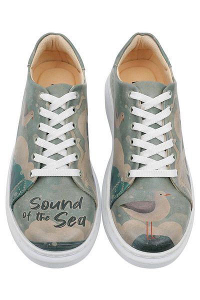 Dogo Pantofi de damă din piele vegană turcoaz - Design Sound Of The Sea