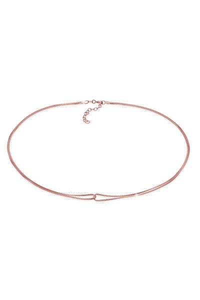 ELLI Halskette Choker Infinity Verschlungen Venezianer 925 Silber