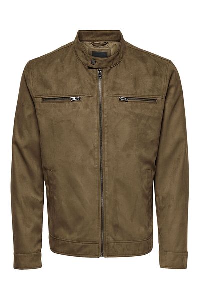 Only & Sons Herrenjacke aus Wildlederimitat 22021446
