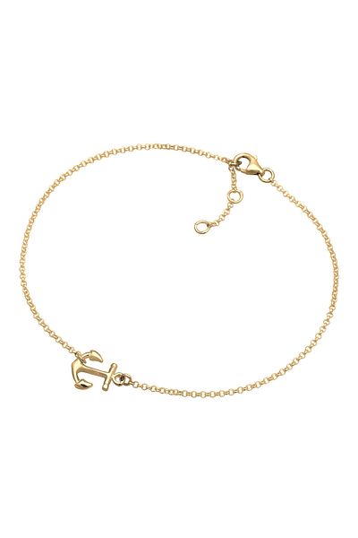ELLI Fußschmuck Anker 925 Ayar Gümüş