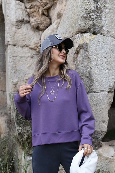 bytugcekaya Sweat violet Scuba Slit
