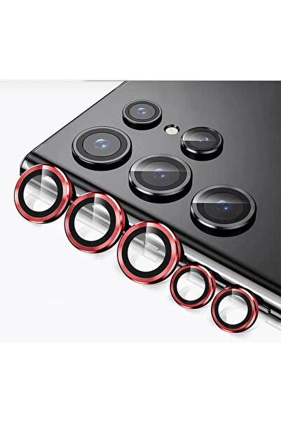 Solid SOLİD Samsung Galaxy S22 Ultra Uyumlu 5 Parça Kamera Lens Koruyucu Cam ...