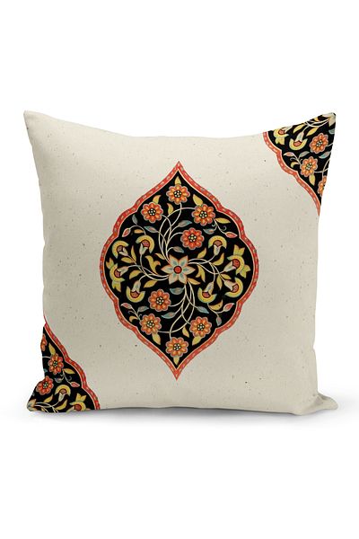 Bertille Home Ramadan Series Double Sided Digital Printed Throw Pillow Case (Ramadan Cushion Cover)