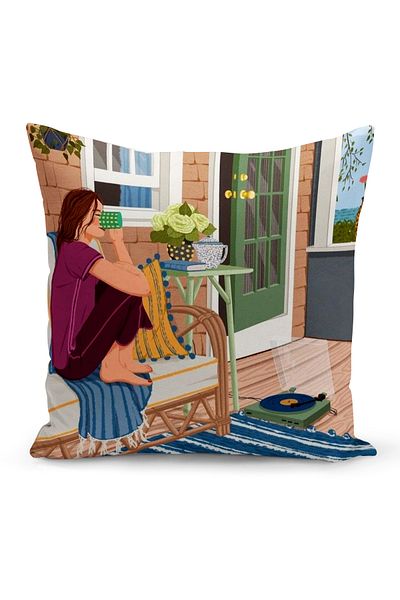 Bertille Home Серия Bohemian Двустранна калъфка за възглавница с цифров печат (Bohemian калъфка за възглавница)