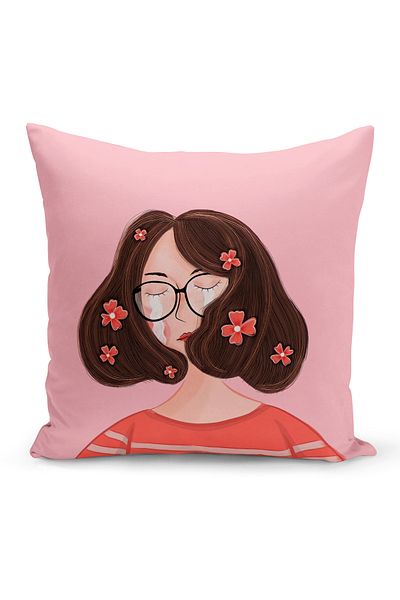Bertille Home Κάλυμμα μαξιλαριού ριχτάρι διπλής όψης σειράς ρετρό (κάλυμμα μαξιλαριού ρετρό)