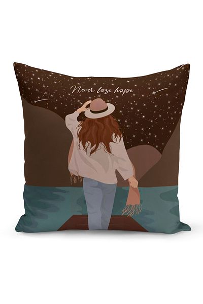 Bertille Home Серия Bohemian Двустранна калъфка за възглавница с цифров печат (Bohemian калъфка за възглавница)