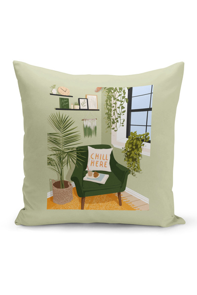 Bertille Home Husă de pernă cu imprimare digitală pe două fețe din seria Bohe...