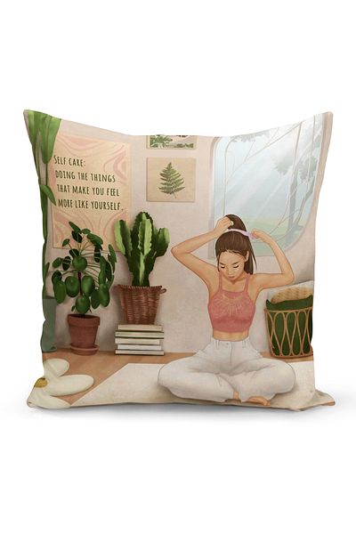 Bertille Home Κάλυμμα μαξιλαριού ριχτάρι διπλής όψης σειράς Bohemian (Κάλυμμα μαξιλαριού Bohemian)