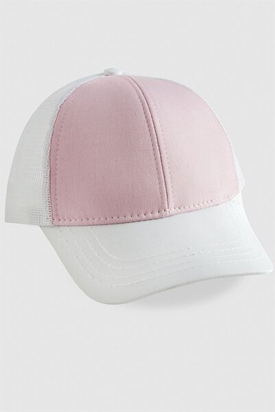 AKSESUARIM Căciulă de culoare roz și alb