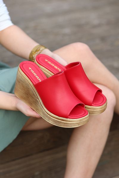 Madam Tarz Monito Wedge Sole Daily Slippers 7 Cm
