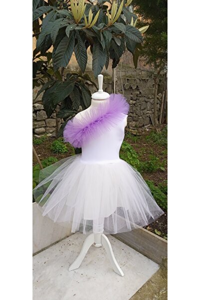 Niliya çocuk giyim Tek kollu tütü elbise