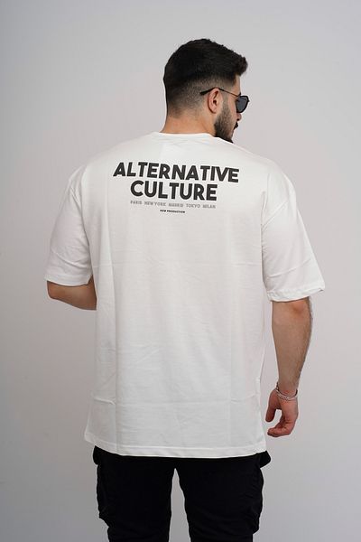 Est Estola Ανδρικό Oversize 100% βαμβακερό ύφασμα με χοντρή υφή Ποδηλατικό λαιμόκοψη