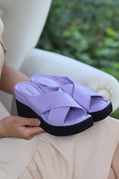 Madam Tarz Papuci de zi cu talpă pană Pampy 5 Cm