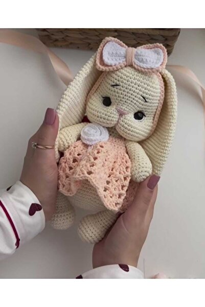 ev atölyem Amigurumi uzun kulaklı tombik tavşan