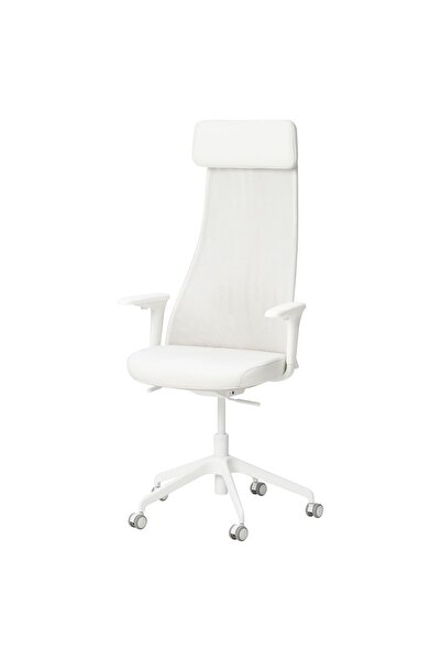 IKEA çalışma sandalyesi, grann beyaz, glose siyah