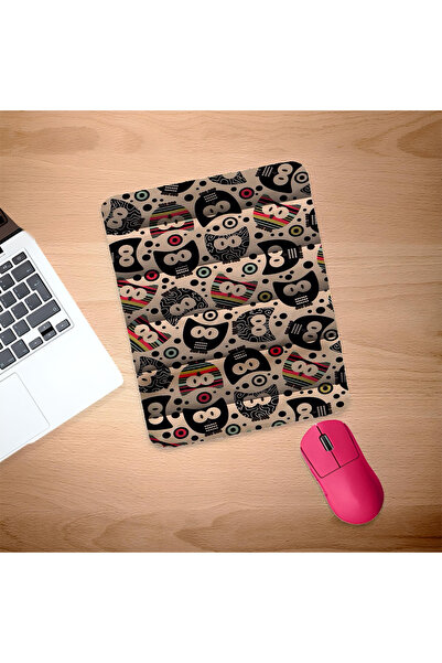 UcuruStore Πολύχρωμα σχέδια κουκουβάγιας Ποντικομαξιλαράκι με στήριγμα καρπού