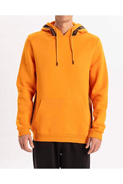 Hull City Taped Hoodie Erkek Amber Sweatshirt