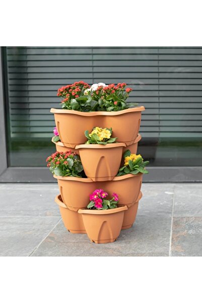 SERİNOVA Rüzgar Aranjamente florale artificiale Serinova Pamukkale Set de 4 g...