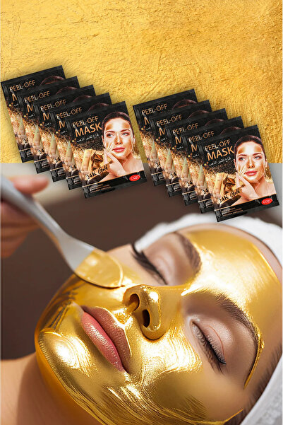 qualityworld 24K 10 Adet Gold Siyah Nokta Maskesi Mineralli Maden Çamuru Kürü...