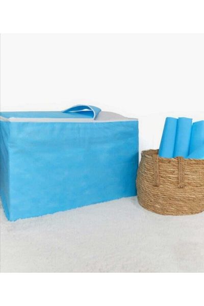 AYHOME 5 bucăți de resturi de casă, de dimensiuni mari, de culoare albastră, de culoare albastră, cu fermoar, lavabile 100 x 50