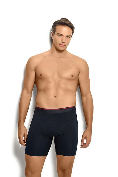 Jiber Ανδρικό μπόξερ 3 τεμαχίων Navy Blue Cotton Lycra 268