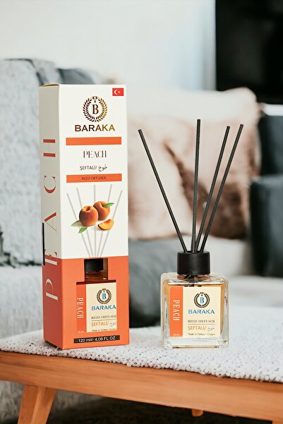 BARAKA Şeftali Çubuklu Oda Kokusu 120 ML - YAZA ÖZEL FİYAT !