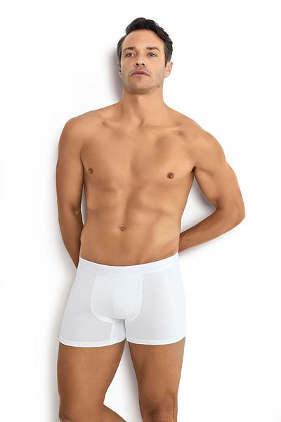 Jiber Ανδρικό λευκό παχύρρευστο Lycra Boxer 153