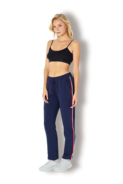 Jiber Pantaloni de sport cu două fire pentru femei, albastru bleumarin 2722