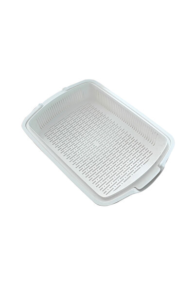 Microcase Çok Fonksiyonlu Kapaklı Çift Katman Makarna Meyve Sebze Temizleyici...