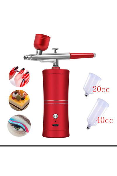 charmerprincesses Boya Makinesi Airbrush Kiti Protez Tırnak Cihazı Şarj Edile...