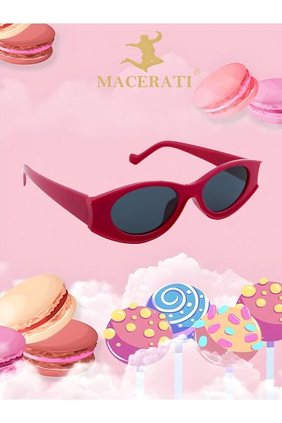MACERATİ 0-10 Years Unisex Children's Sunglasses - Uv400