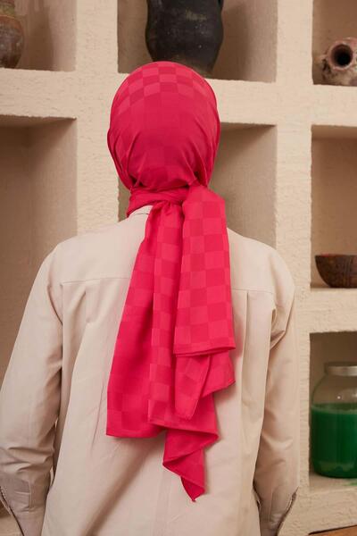 İpekhan Σάλι ζακάρ σειράς Silk Jacquard με σχέδιο φούξια ζακάρ 9002-26