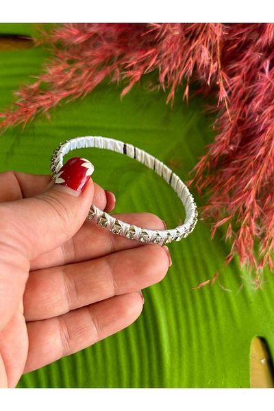 Gönülden Tasarım ZIRCON STONE WOMEN'S BRACELET DIAMETER 6 CM