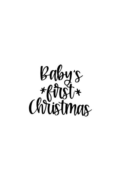 Generic Brand Babys First Christmas 2 Sticker Auto Motor Laptop Wall Foil Sti...