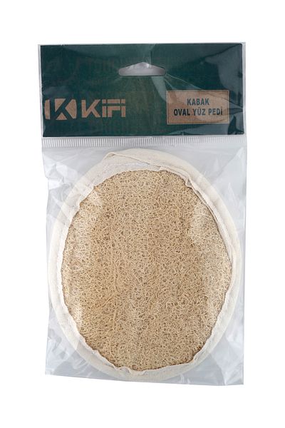 Kifi Natural Pumpkin Oval Face Pad - Double Sided