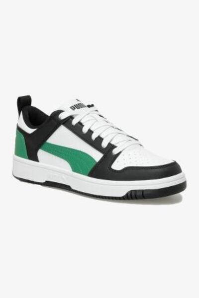 Puma Rebound Layup Lo SL Jr-PUMA White-Green-Black