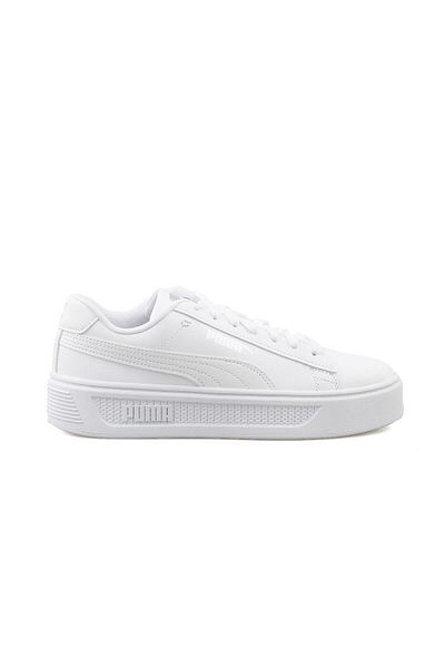 Puma Smash Platform v3-PUMA White-PUMA Silver