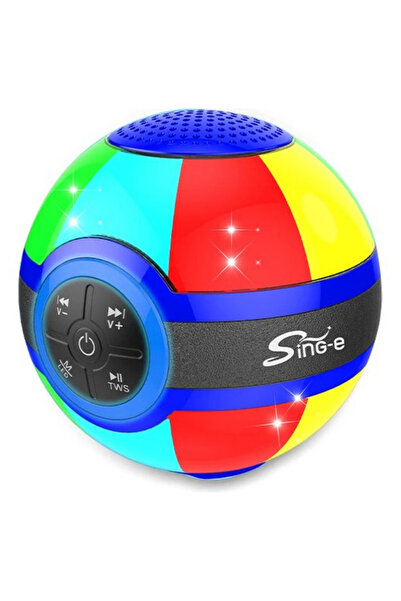 ZQS1212 Rgb LED Işıklı Kablosuz Bluetooth Hoparlör Ses Bombası