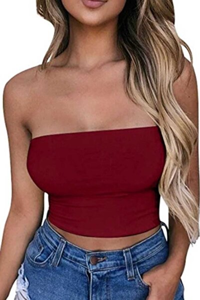 GARDIROZA дамска кратка блуза без презрамки Къса изрязана блуза без презрамки...