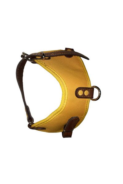 Lovely Adjustable Dog Chest Collar Suitable for 5-15 Kg Dogs Yellow
