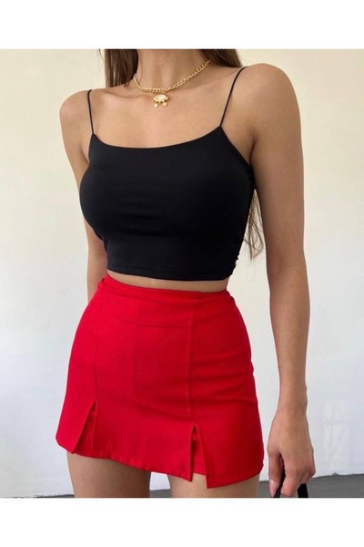 ModaWiser بدلة نسائية بحزام حبل أسود