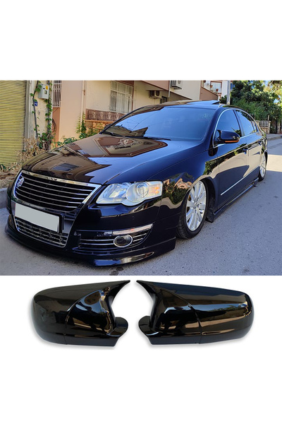 MKG Otomotiv Vw Passat B6 Batman Yarasa Ayna Kapağı Piona Black ABS 2005-2010