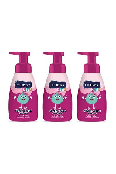 Hobby KİDS FOAM SOAP STRAWBERRY SCENT 200 ml 3 Pieces
