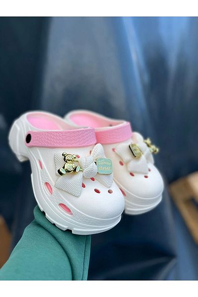 Moda Kadıköy Γυναικείες Λευκό Ροζ Γυναικείες Eva Sea Beach Doctor Nurse Hospital CoMfort Άνετα σανδάλια Παντόφλες
